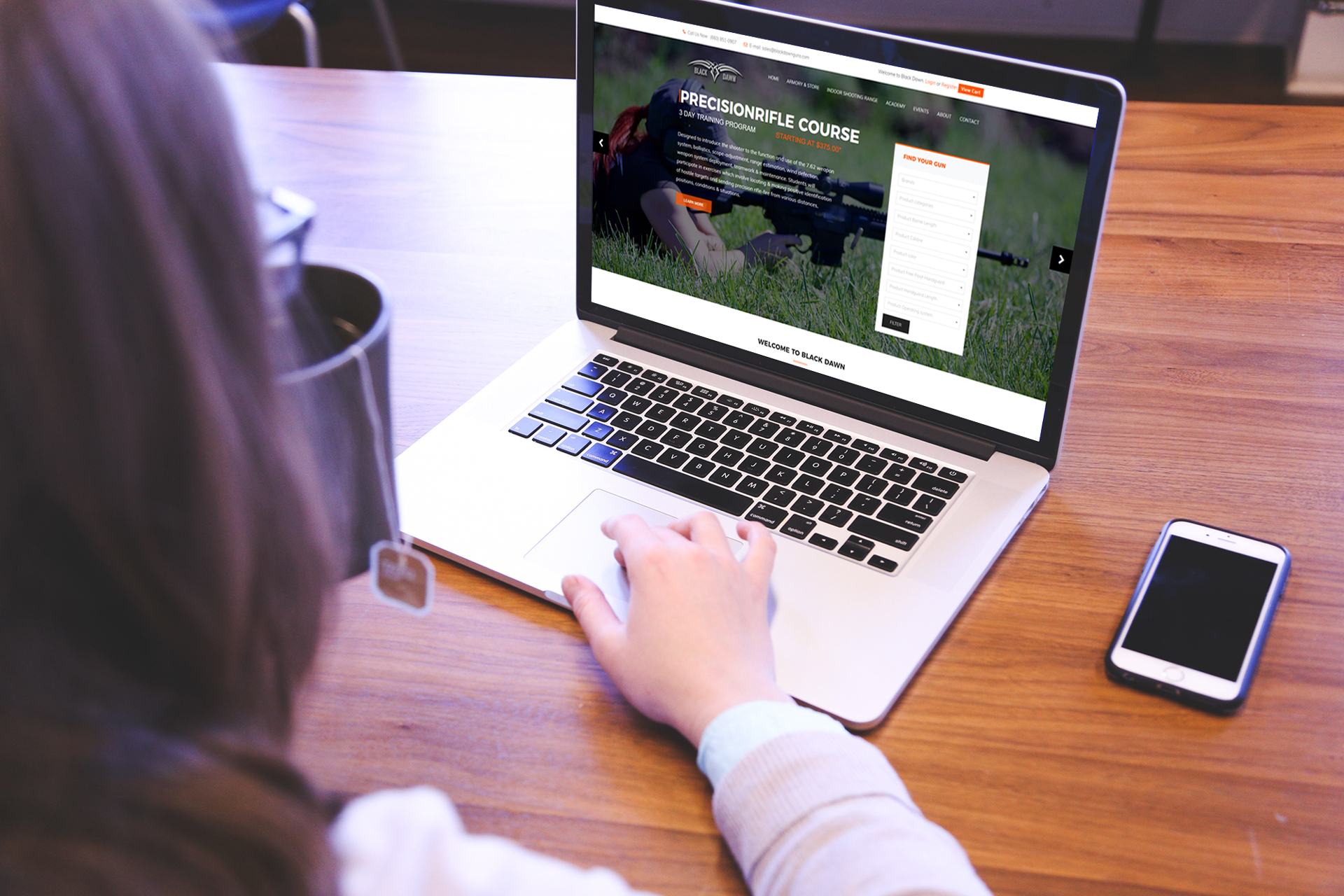 Black Dawn Guns E-commerce Showcase by Foundry512 in Round Rock, Texas