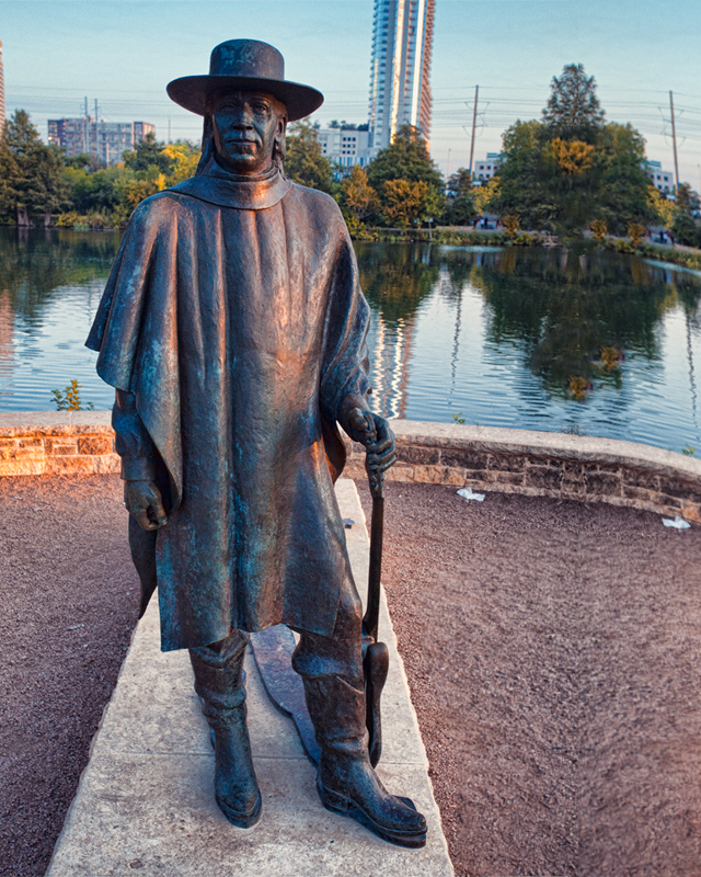 Sevie Ray Vaugh Statue - Austin