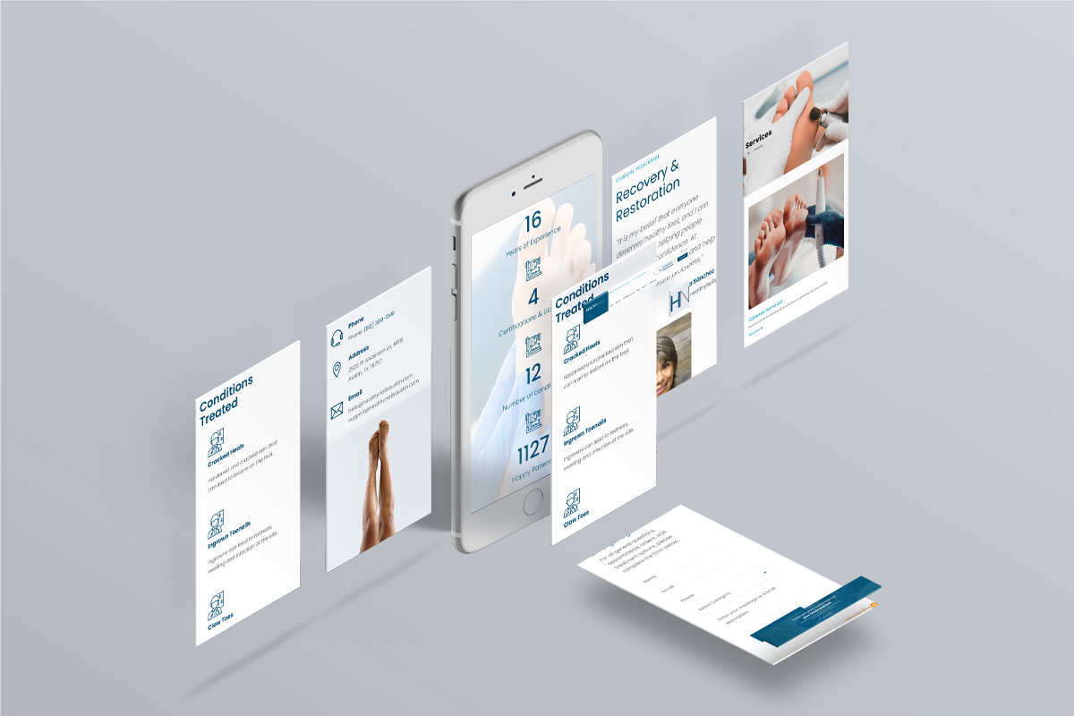 There Are No Ugly Feet Campaign - Mobile Website Mockup